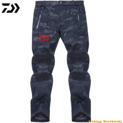 Daiwa Fishing Autumn Winter Hiking Fishing Camping Climb Ski Trekking Trousers Camouflage Oversized Waterproof Outdoor Pants