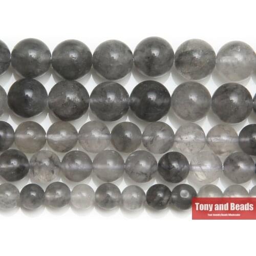 Free Shipping Demon Quartz Loose Beads Stone 15" Strand 4 6 8 10 12MM Pick Size For Jewelry Making Q19