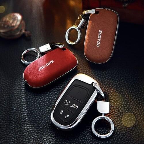 Car Key Case For Fiat Dodge Charger Dart Challenger Durango Jeep Grand Cherokee Chrysler 300 Smart Key Case