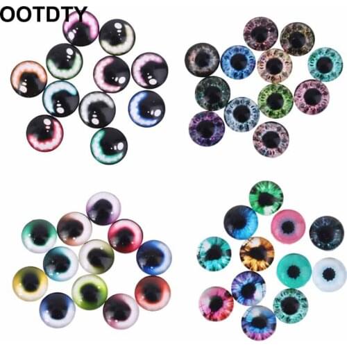20pcs Glass Doll Eyes DIY Crafts Eyeballs for Dinosaur Animals Eye Accessories Jewelry Making Handmade 8/12/18mm