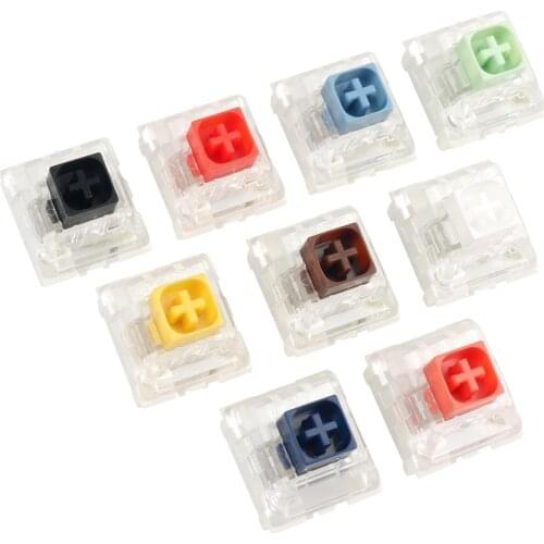 Kailh Box Switch Silent Brown Mute Pink Jade Navy White Orange Black Dark Red Yellow Blue RGB SMD Switches 9 in 1 Switch Tester
