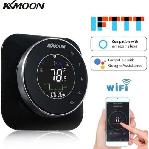 KKmoon Termostats WiFi Programmable Heating/Cooling Termostat AC/DC 24V Temperature Regulator WiFi Room Temperature Controller
