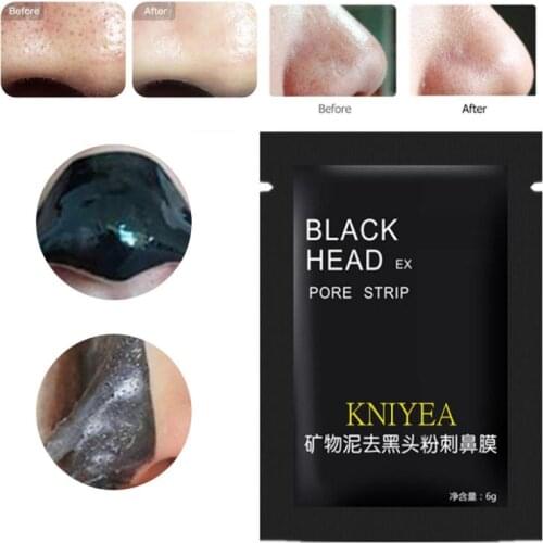 6g Blackhead Remover Nose Black Mask Face Deep Cleaning Skin Care Peel Off Masks Purifying Blackhead Bamboo Charcoal Masks