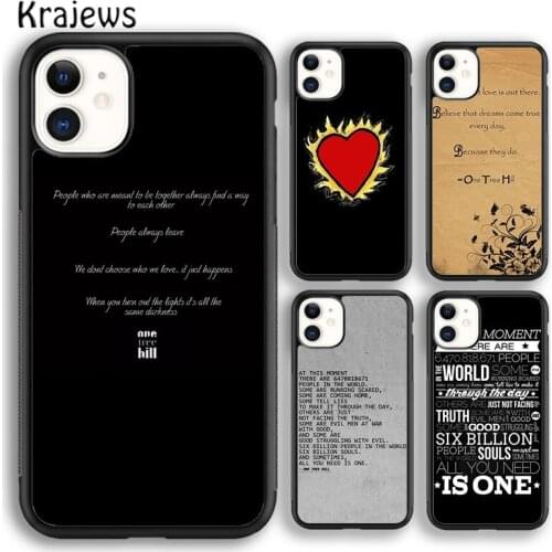 Krajews One Tree Hill Heart Soft Phone Case Cover For iPhone 5 SE 6s 7 8 plus X XR XS 11 12 pro max Samsung Galaxy S8 S9 S10