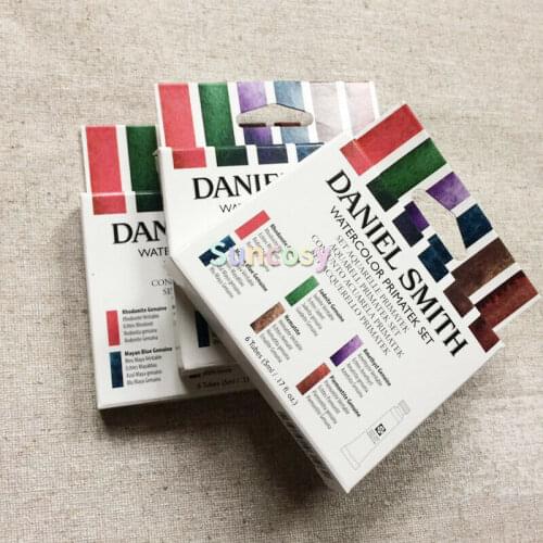 Daniel Smith Extra Fine Watercolor PrimaTek Set, 6 Tubes 5 Ml, Art Supplies for Paintings,artist Quality watercolor paint