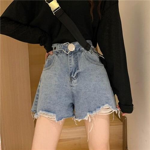 Cheap wholesale 2021 spring summer autumn new fashion casual Denim women Pants woman female OL ripped jeans Ay1458