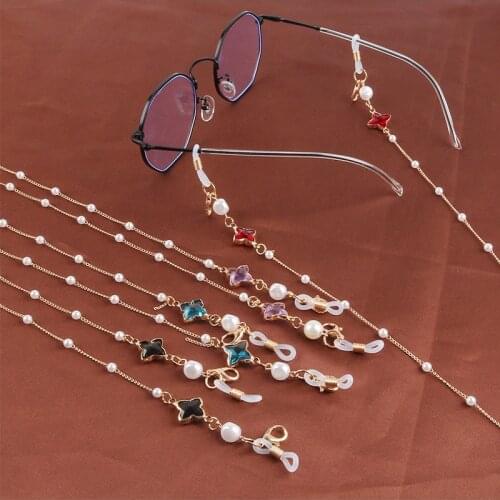 New Eyeglass Chain Minimalist Style Star Bead Chain Lanyard Reading Glasses Chains Accessories Sunglasses Hold Straps Cords