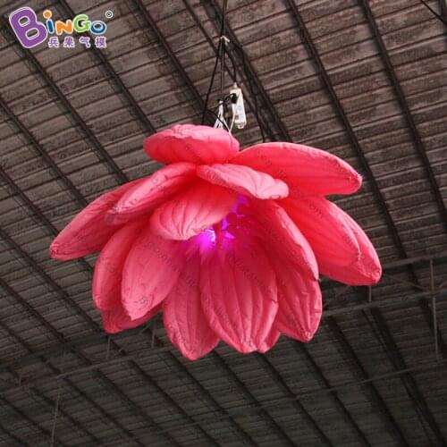 Personalized 1.5X1.5 meters inflatable red flower / inflatable wedding flower / inflatable led flower toys