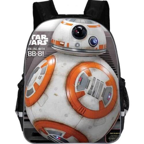 11-16inch Star Wars Backpack movie the force awaken School Bag Darth Vader Yoda Jedi Kids men primary bags custom made