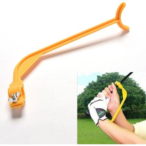 Top quality Golf Practice Swing Educational Trainer Guide Gesture Alignment Training Wrist Correct Aid Plane Tool Club