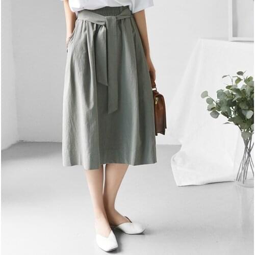 A-line skirts with high waist Skirts 20200208-10
