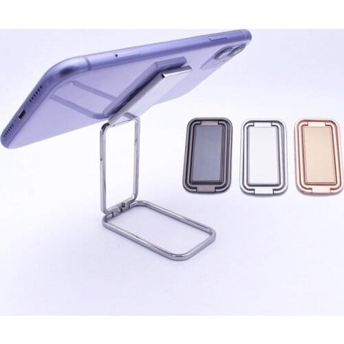 1pcs Foldable Mobile Phone Holder Ring Buckle Retractable Desktop Mobile Phone Holder Car Magnetic Metal Mobile Phone Holder