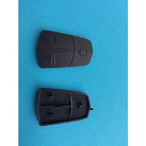 10Pcs/Lot Of New Replacement Rubber Key Pad For Opel 2 3 Buttons Remote Flip Shell Blank Case Car Accessories Auto Parts Cheaper