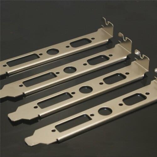 4pcs/set Nickel-plated Metal Metal PCI Single-row Graphics Card Block 12CM PCI Bracket for CRT VIDEO DVI Repair Part