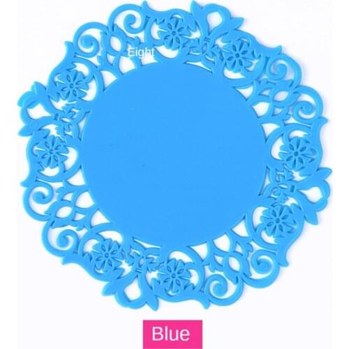 4pcs Creative silicone flower-shaped non-slip, anti-scald, heat-insulating tea coaster