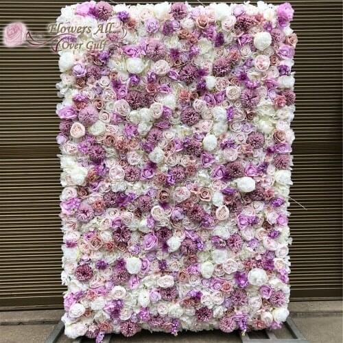 12pcs/lot Artificial FlowerWall Panel Wedding Decoration Fake Rose and peony Wedding backdrop Runners Home Decor GY625