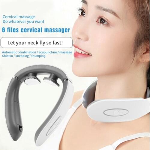 Electric Neck Massager Shoulder Muscle Relaxation Massager Far-infrared Heating Analgesic Tool Health Care Pain Relief Machine