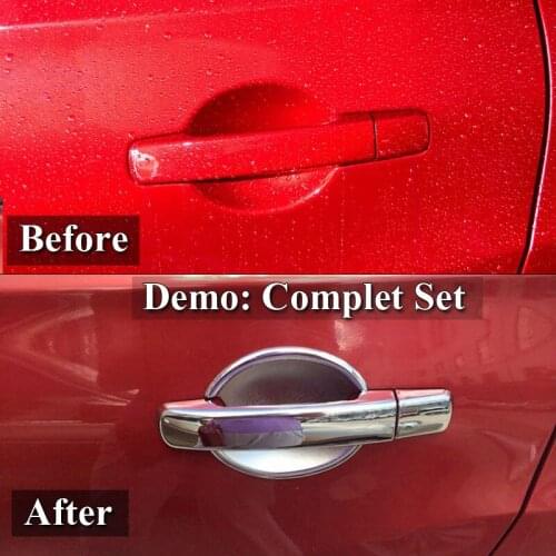 For Nissan Frontier 2005-2008 ABS Chrome Door Handle Cover & Door Bowl Cover Car Styling Decorate 2006 2007