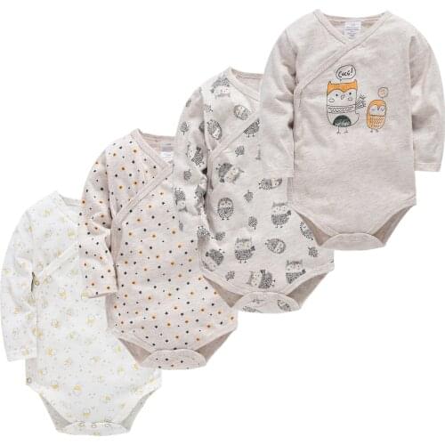 Baby Girl Sleepsuits Pajamas 2 3 4PCS Baby Jumpsuits Newborn Romper Roupa De Bebes 0-12M Long Sleeve Autumn Clothes Sleepwear