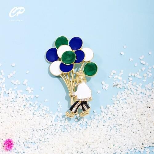 Creative Enamel Pin Funny Dinosaur Clown Balloon Butt Badge Brooch Enamel Lapel Pins for Denim Shirt Bag Cute Jewelry Gift