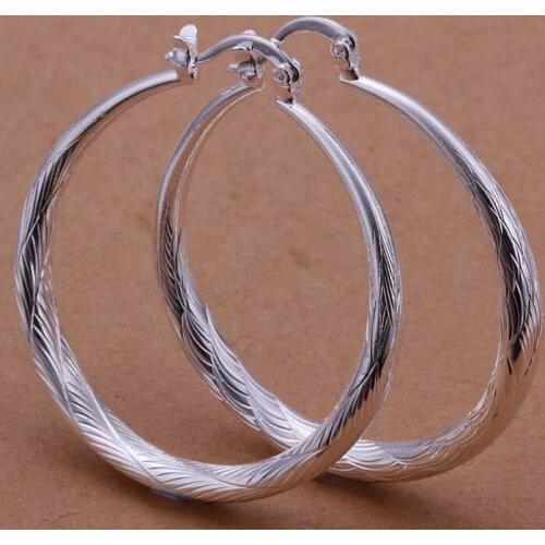 Hot selling /Silver Earring Fine Fashion Silver Plated Zircon Clip HOOP Jewelry Earring