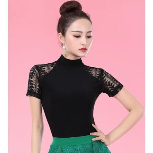 2019 new Sexy Dance Clothes top Women Latin Salsa Rumba Chacha Dance Performance Practice Costume YT0406