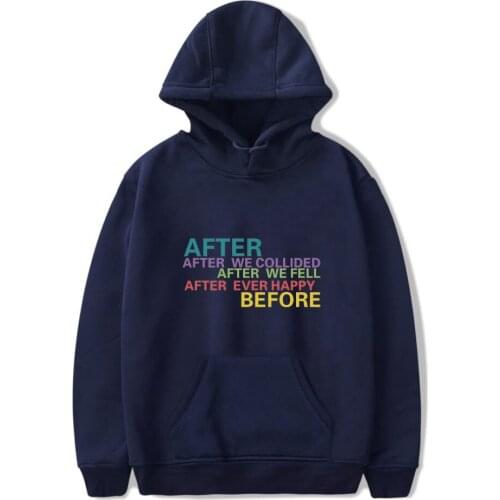 New After We Collided Hoodies Women Winter Autumn Plush Fleece Hooded Sweatshirt Fashion Popular Couples Pockets Pullover Tops