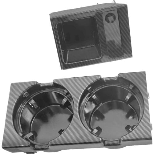 Front Center Console Storage Box Coin Car Cup Drink Holder with Double Hole For BMW E46 3 Series 1999-2006