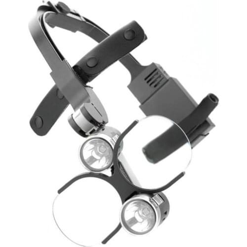 Made in Korea Shadowless Headlight Video Camera Dental Surgical Medical LED Headlamp 1.5/2.5-3.0/4.0X Loupes Binocular Magnifier