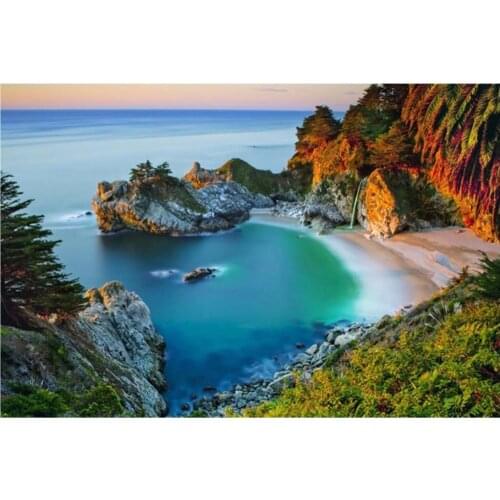 Sea Bay Diamond Art Mosaic Scenery Embroidery Painting Large Size Stones Drawing Picture Wall Decor Handcraft Gift New Arrival