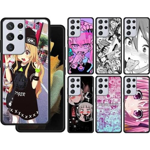 Hentai Harajuku Anime Girl Case For Samsung Galaxy S21 S20 UltrA S21 S20 FE S10 S9 S8 Plus S7 Edge S10Lite S10e Cover Silicone