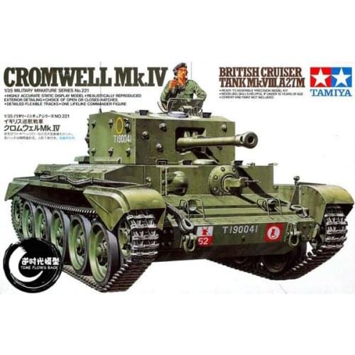 Tamiya 35221 1/35 Scale Cromwell Mk.IV British Cruiser Tank Mk.VIII A27M Assembly Model Building Kits For Adults Hobby DIY