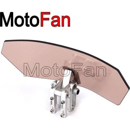 Universal Motorcycle Windshield Windscreen Screen Extension Spoiler Wind Deflector Clip On Adjustable For Suzuki Kawasaki Ducati