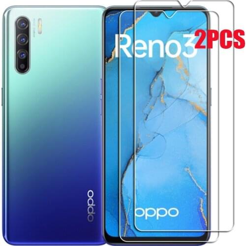 For Oppo Reno3 5G Youth Reno 3 Tempered Glass Protective ON PCLM50 PCHM30 CPH2043 6.4INCH Screen Protector Phone Cover Film