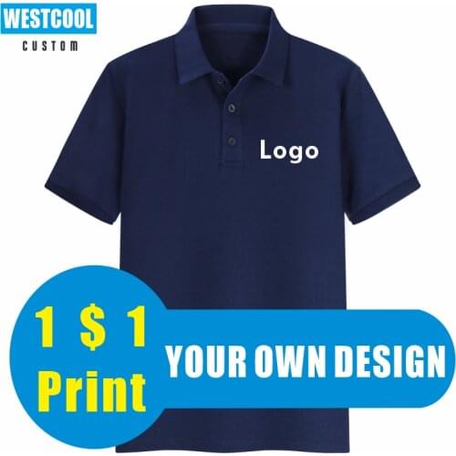 17 Colors Custom Men Polo Shirt Logo Short-Seeved Healthy Cotton Embroidery Polo Shirt Print DIY Brand Text WESTCOOL