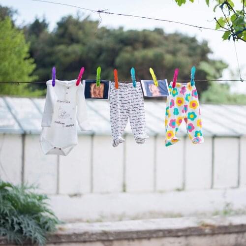 24 Pack Colorful Plastic Clothespins Laundry Clothes Pins Clips with Springs