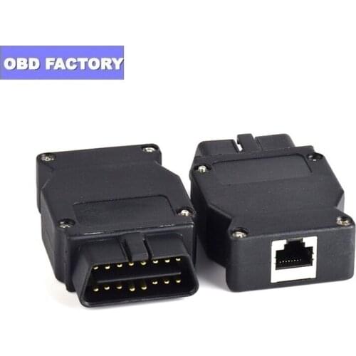 50Pcs/Lot For BMW ENET Ethernet to OBD2 16Pin Connector Works For BMW ESYS Coding F-Series OBD Diagnostic Plug