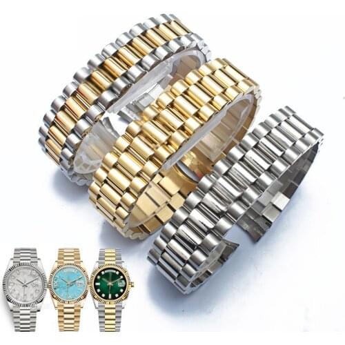 Watch Bracelet For Rolex DATEJUST DAY-DATE OYSTERPERTUAL DATE Curved Interface Stainless Steel Strap Watch Accessorie Watch Band