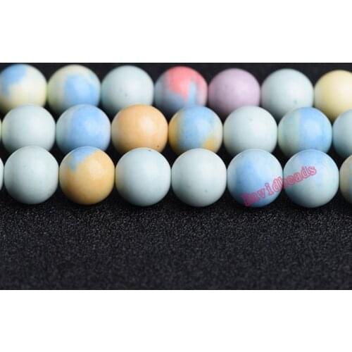 6 8 10mm Alxa Rainbow Agates Beads For Jewelry Making Round Loose Agates Stone Beads DIY Bracelet Necklace Accessories 15