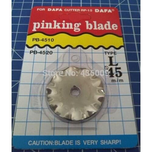 DAFA Brand Diy Tools Sewing Parts Top Quality Rotary Cutter Blades Pinking Blade 45mm Made In Taiwan