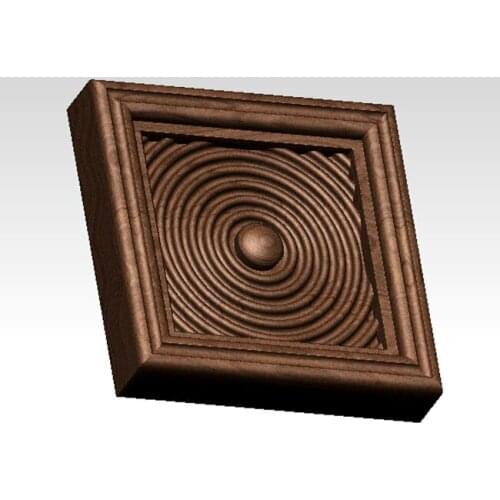 Decoration frame 3D STL Model for CNC Router Engraver Carving Machine Relief Artcam aspire