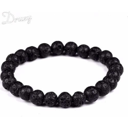 Druzy Tiger Eye Love Brand Buddha Bracelets Bangles Elastic Rope Chain Natural Stone Bracelets For Women and Men Jewelry