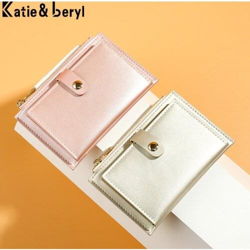 Brand Design Card Holder Women Soft Leather Money Bag Small Card Wallets Female Organzier Mini Credit Card Case Zipper Coin Bags