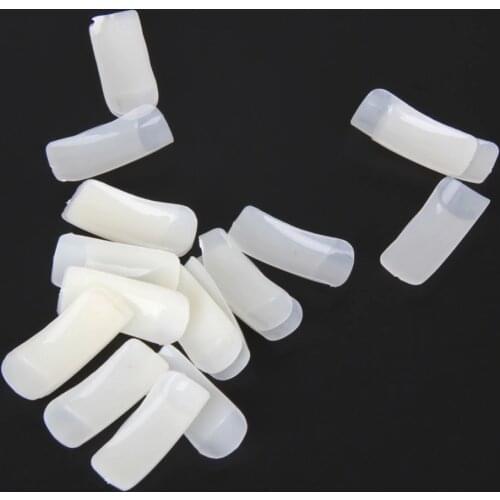 Good quality 500/pack DIY half cover fake nail tips natural fake nails shield sticker as manicure beauty nail art decoration