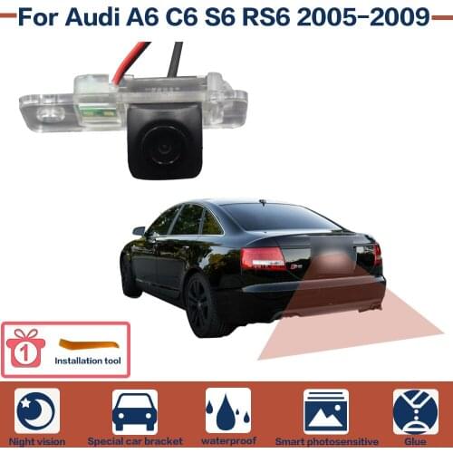Night Vision Full HD Car Rear View Reverse Backup Camera High Quality CCD For Audi A6 C6 S6 RS6 2005-2009