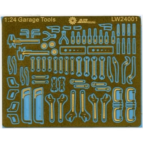 1:24 Scale Mechanic Tools Connectionless Photoetch 1pc Packing