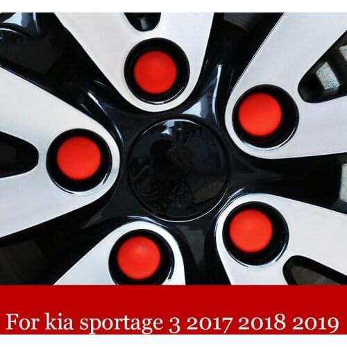 Modified Wheel Hub Screw Protection Cap Dustproof Rust Cap Screw Silicone Exterior Auto Parts For Kia Sportage 3 2017 2018 2019