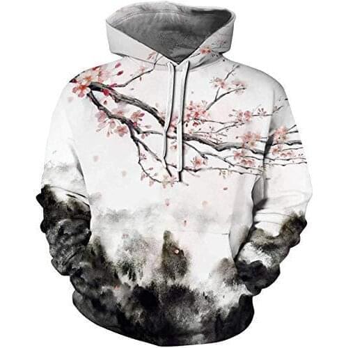 2021 New Style Hoodie unisex 3D pattern plus size novelty Ink Painting pullover hoodie for man woman