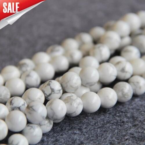 New 10mm Tridacna Turkey stone beads stripe DIY Howlite loose beads 15" Jewelry making design wholesale