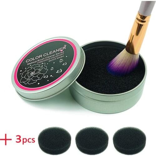Makeup Brush Cleaner Sponge Remover Color From Brush Eyeshadow Sponge Tool Cleaner Quick Color Off Make Up Brushes Cleaner